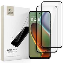 power moto - Tech-Protect Glass Fit+ 2-Pack Tempered Glass for Motorola Moto G15 / G15 Power / G05 / E15 - Black - 1 nuotrauka