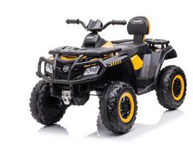vaiku elektrinis - Vaikiškas elektrinis keturratis S615 Black/Yellow (Juoda/geltona) - 2 nuotrauka