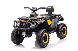 vaiku elektrinis - Vaikiškas elektrinis keturratis S615 Black/Yellow (Juoda/geltona) - 1 nuotrauka