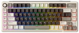Royal Kludge L75 Mocha Pilkas (Mocha Grey) RGB belaidė klaviatūra, Cream switches