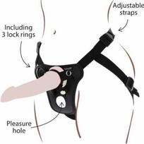 Boss Of Toys Strap-On Pleasure Harness Juodas (Black)