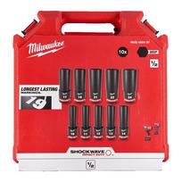 milwaukee shw - Milwaukee ilgų smūginių galvučių rinkinys 10 vnt. SHW 1/2" - 2 nuotrauka