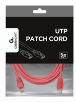 cat 5e senukai - Gembird CAT e5 UTP Patch Cable Pink 3m - 1 nuotrauka