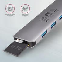 sd card usb c reader - Axagon Multi port USB 3.2 Gen 1 hub. HDMI, card reader and three USB-A outputs. Cable USB-C 20 cm. | HMC-HCR3A - 6 nuotrauka