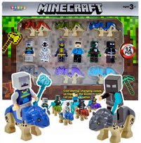 Minecraft figūrėlių rinkinys su dinozaurais, 12 vnt.