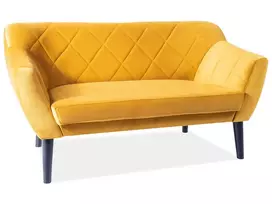 Sofa Karo 2, geltona, 140 x 76 cm x 75 cm