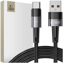 usb c 6a - Tech-Protect UltraBoost USB-C / USB-C 66W 6A 2m Kabelis - Pilkas (Gray) - 1 nuotrauka