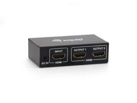 hdmi splitter - Equip 332712 HDMI skirstytuvas 2 prievadų Juodas (Black) - 1 nuotrauka