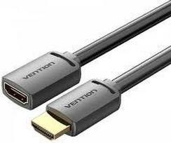 hdmi hdmi female - Vention HDMI-A Male to HDMI-A Female 4K 2m Kabelis Juodas (Black) - 1 nuotrauka