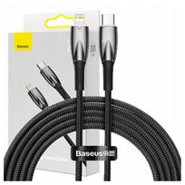 iphone laidai - Baseus CADH000101 Glimmer Series USB-C į Lightning kabelis 20W 2m Juodas (Black) - 1 nuotrauka