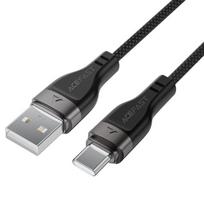 usb c kabelis - Acefast C11-04 USB-A į USB-C 3A kabelis 1,2 m Magnetinė pynė Juodas (Black) - 1 nuotrauka