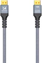 displayport 240hz - Wozinsky WPS-16AYL3S DisplayPort 2.1 kabelis 80 Gb/s 16K@60Hz 8K@120Hz 4K@240Hz HDR HDCP DSC 3m - Juodas (Black) - 1 nuotrauka