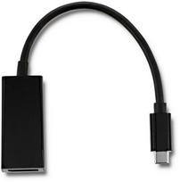 Qoltec 50377 USB-C į DisplayPort adapteris 4K 0.23m Juodas (Black)