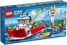 LEGO City Gaisrinė valtis, šaunus žaislas vaikams 60109