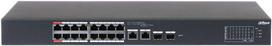 poe sakotuvas - Switch|DAHUA|Type L2|Desktop/pedestal|Rack|PoE ports 16|CS4218-16ET-135 - 1 nuotrauka
