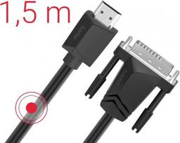 adapteris dvi to hdmi - Kabelis Hama Video Cable DVI / HDMI, 1,5m, black Prekė - 00200715 - 4 nuotrauka
