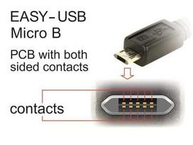 usb type b - Delock Cable Micro USB / USB White 2m - 2 nuotrauka