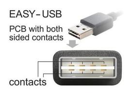 usb type b - Delock Cable Micro USB / USB White 2m - 3 nuotrauka
