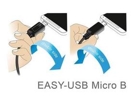 usb type b - Delock Cable Micro USB / USB White 2m - 4 nuotrauka