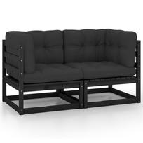 Lauko sofa VLX Garden Sofa, antracito, 127 cm x 63.5 cm x 62.5 cm