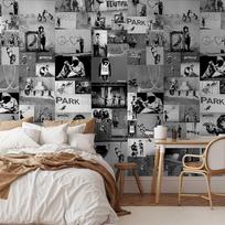 Fototapetas - Banksy - grey collage