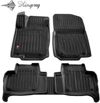 Stingray Guminiai kilimėliai 3D MERCEDES BENZ X166 GLS 2015-2019m. / juoda (Black)