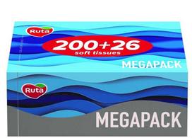 Popieriniai rankšluosčiai Rūta Megapack, 2 sl., 226 vnt.