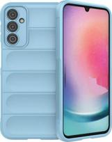 Magic Shield Case for Samsung Galaxy A24 4G flexible armored cover light blue