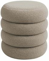 pufas daiktadeze - Pufas Akord Snuggo Teddy, rudas (Brown) - 1 nuotrauka