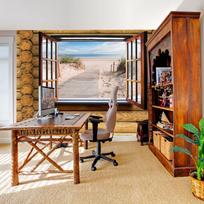 Fototapetas - Beach outside the window