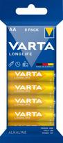 Varta Alkaline Batteries R6 AA Longlife 8pcs