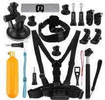 action camera - Puluz 20 in 1 priedų rinkinys sporto kameroms PKT18 - 1 nuotrauka