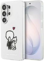 Karl Lagerfeld IML K&CH Back Logo Magnetic dėklas skirtas Apple iPhone Samsung Galaxy S26 Ultra skaidrus