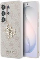 telefonai samsung rozinis - Guess PU 4G Metal Logo dėklas skirtas Samsung Galaxy S26 Ultra rožinės spalvos - 1 nuotrauka