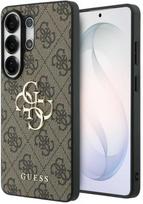 telefono deklas samsung ultra - Guess PU 4G Metal Logo dėklas skirtas Samsung Galaxy S26 Ultra rudos spalvos - 1 nuotrauka