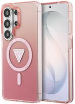 telefonai samsung rozinis - Guess IML gradientinis trikampis „MagSafe“ dėklas, skirtas „Samsung Galaxy S26 Ultra“, rožinis - 1 nuotrauka