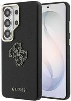 Guess PU 4G Resin Metal Logo dėklas skirtas Samsung Galaxy S26 Ultra juodos spalvos