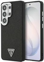 s26 ultra deklas - Guess fiksuotas blizgučiais dengtas trikampio formos „MagSafe“ dėklas, skirtas „Samsung Galaxy S26 Ultra“, juodas - 1 nuotrauka