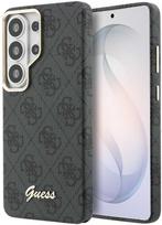 s26 ultra deklas - Guess PU 4G metalinis logotipo magnetinis dėklas, skirtas „Samsung Galaxy S26 Ultra“, juodas - 1 nuotrauka