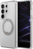 UNIQ Swivix dėklas, skirtas Samsung Galaxy S26 Ultra, 360° besisukantis stovas, skaidrus