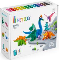 Hey Clay Dinosaurs modelinas 15 vnt