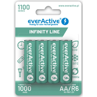 everActive Ni-MH R6 AA 1100 mAh Infinity Line, 4 vnt.