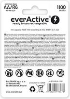 ikraunamos baterijos aa - everActive Ni-MH R6 AA 1100 mAh Infinity Line, 4 vnt. - 2 nuotrauka