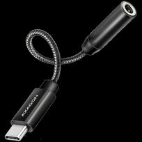 Axagon ADA-HC USB-C - 3.5mm (F) jungtis, didelės raiškos DAC, 32 bitų 384 kHz garso adapteris Juodas (Black)
