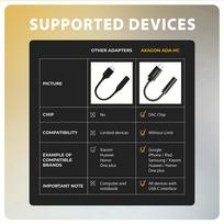 usb c to usb 3.0 - Axagon ADA-HC USB-C - 3.5mm (F) jungtis, didelės raiškos DAC, 32 bitų 384 kHz garso adapteris Juodas (Black) - 3 nuotrauka