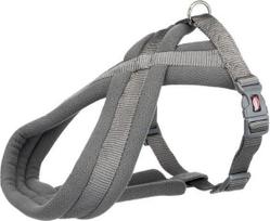 Reguliuojamos petnešos šunims Trixie Premium Touring, pilka, 350 - 500 mm x 20 mm, S