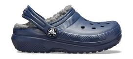 Crocs™ Kids' Classic Lined Clog Navy/Charcoal 29