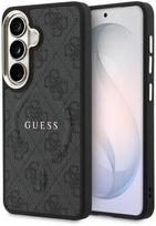 guess pu leather 4g - Guess PU Leather 4G Gold Frame Magnetic dėklas skirtas Samsung Galaxy S26 juodos spalvos - 1 nuotrauka
