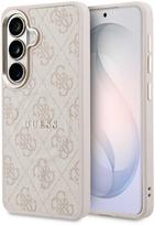 guess pu leather 4g - Guess PU Leather 4G Gold Frame Magnetic dėklas skirtas Samsung Galaxy S26 rožinės spalvos - 1 nuotrauka