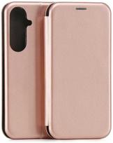 Dėklas Beline Book Magnetic do Samsung Galaxy S26 Plus rožinė-auksinė
